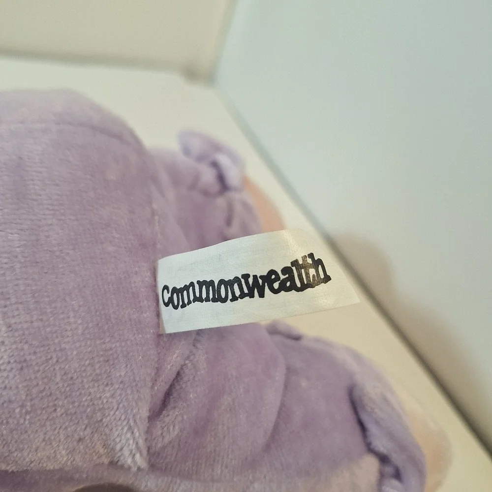 Commonwealth pink plush bunny rabbit slippers purple pjs‎ jellybean blanket
